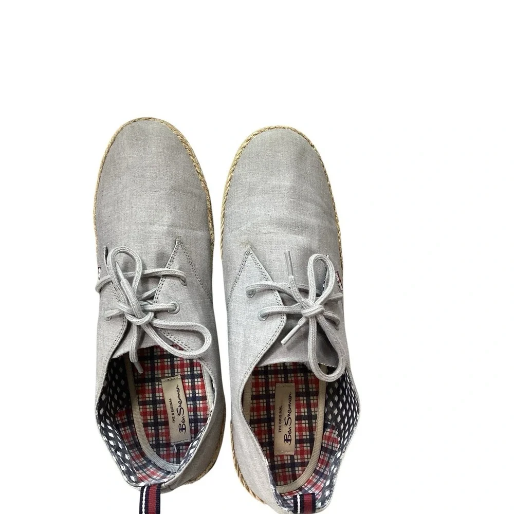 Ben Sherman Men's Oxfords Jenson Size‎ 13 Canvas Sneakers Jute Lifestyle Design